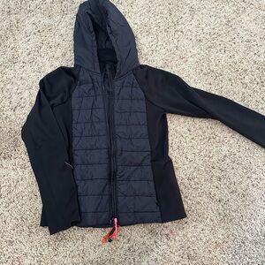 Athleta Girls Large Black Quilted Jacket